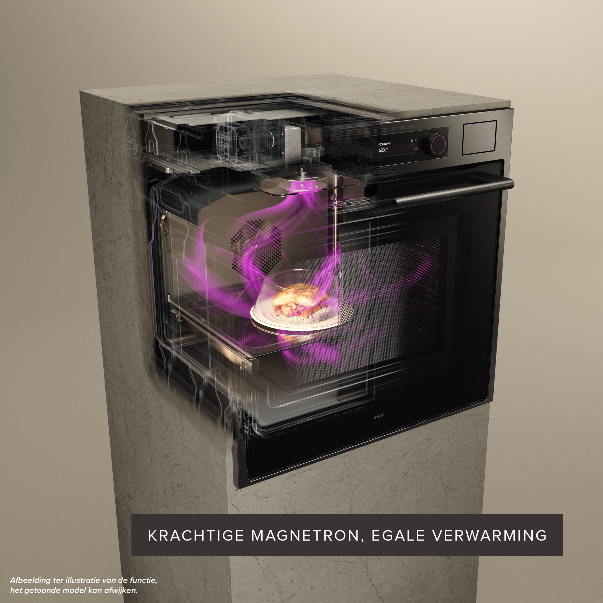 ATAG multifunctionele oven - combi - 45cm - CSX8412D