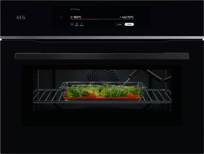 AEG 9000 multifunctionele oven met microgolfoven - 45cm - TK9NK921B