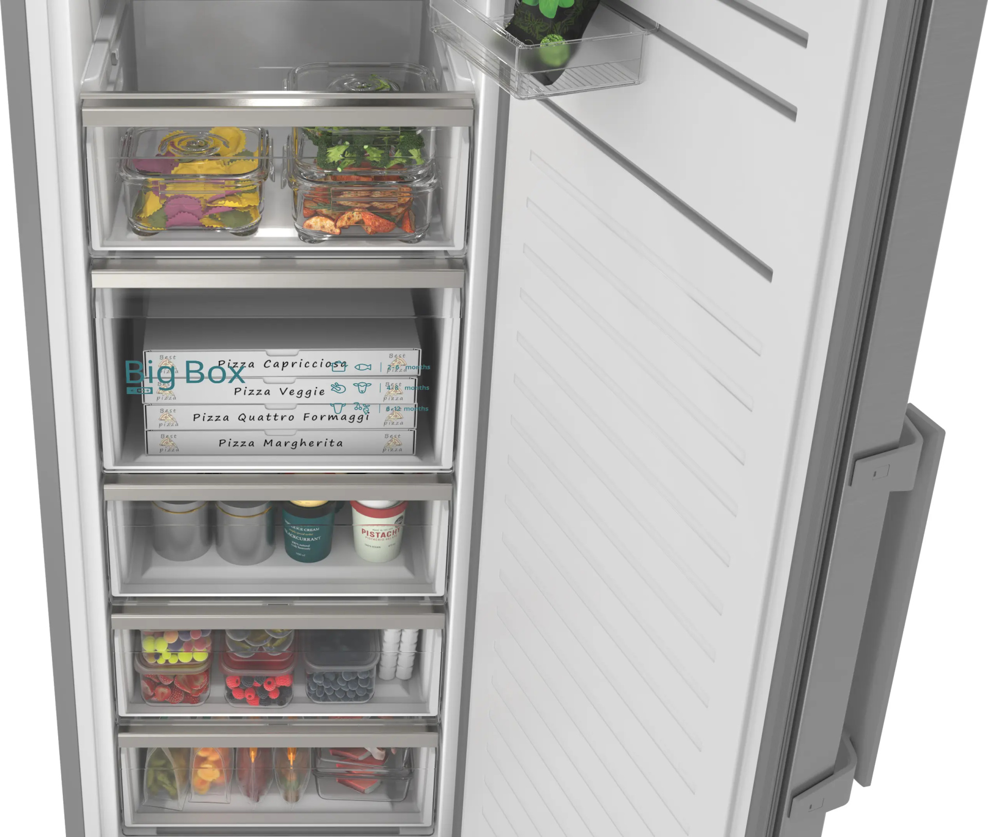 SIEMENS iQ300 Vrijstaande vriezer inox 334 l - GS36NVICG