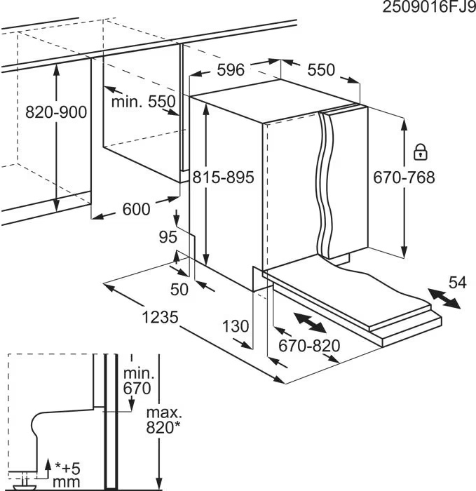 AEG 9000 Volledig geïntegreerde vaatwasser - GI9200B1SN