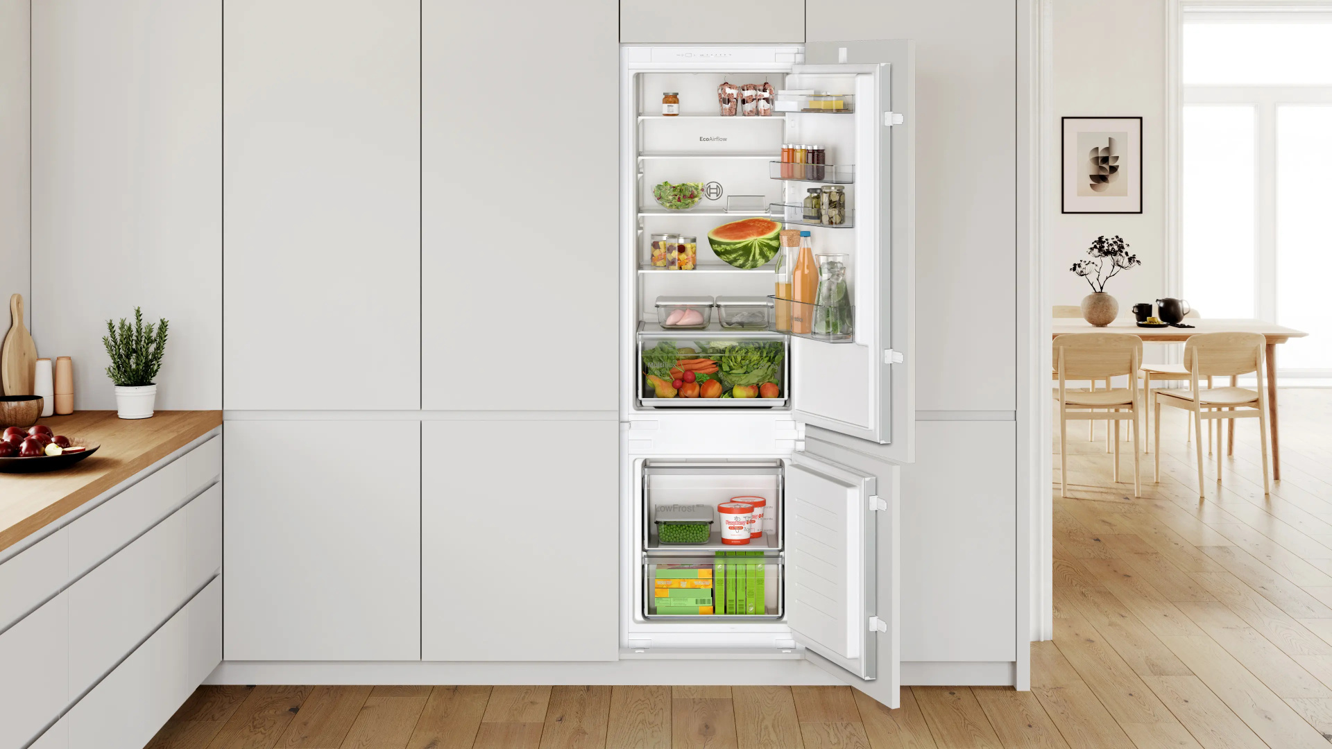 BOSCH SERIE 2 koel-/vriescombinatie - 178cm - KIV875SE0