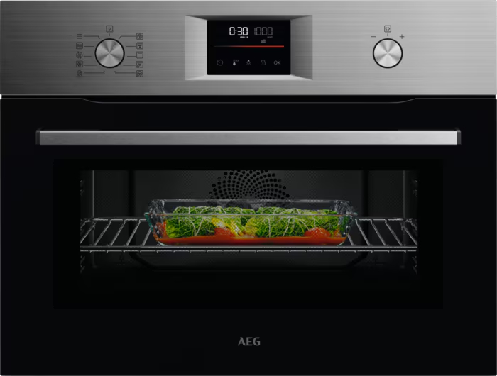 AEG 6000 multifunctionele oven met microgolfoven - 45cm - TK6NK40PB