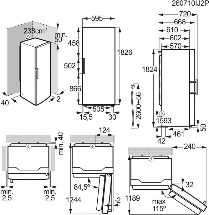 AEG 7000 Vrijstaande vriezer inox 274 l - OAG6P271DV