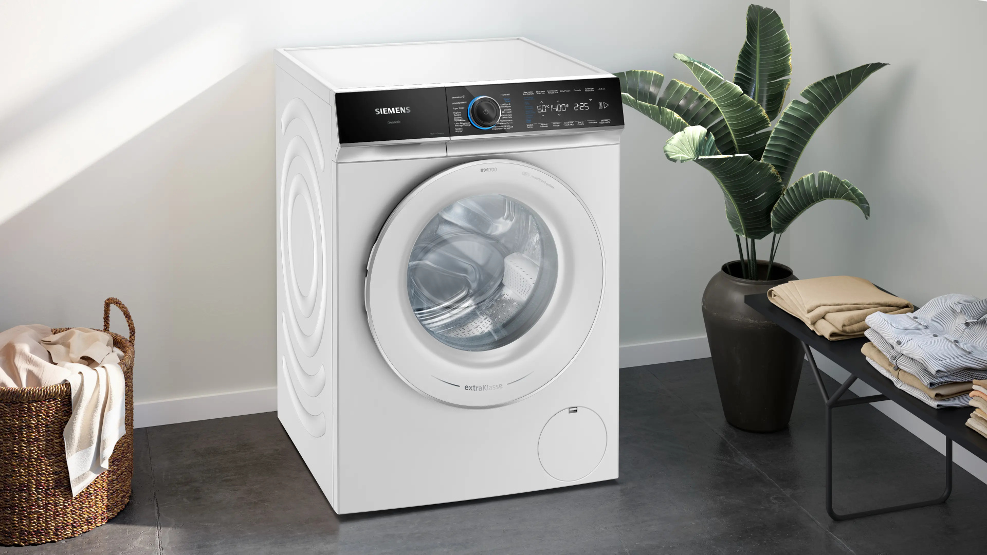 SIEMENS IQ700 Wasmachine 9 kg met stoom - WG44B20SFG