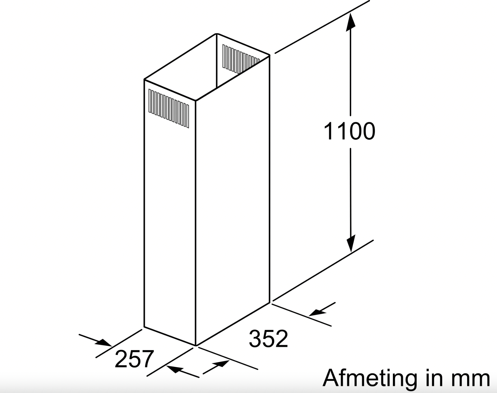SIEMENS schouwverlenging - LZ12285