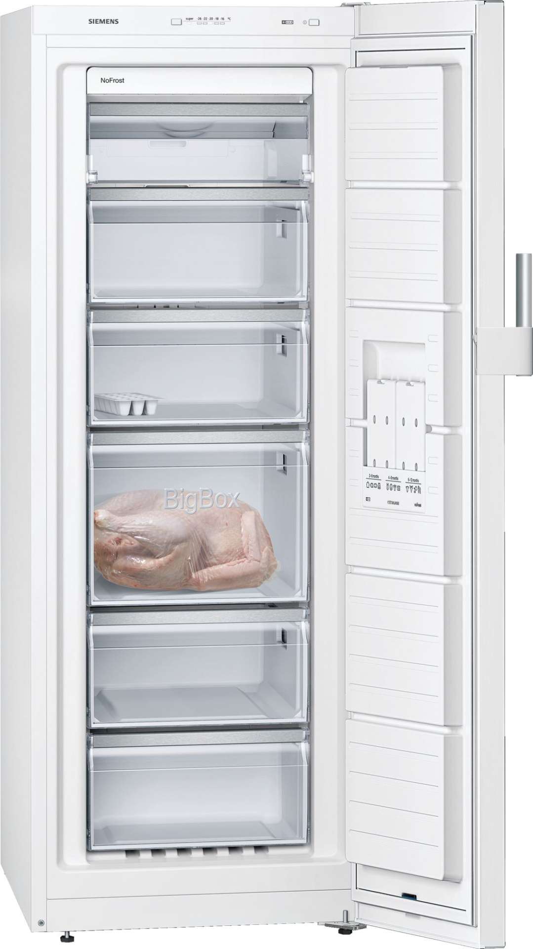 SIEMENS IQ300 Vrijstaande vriezer wit 200 l - GS29NEWEV
