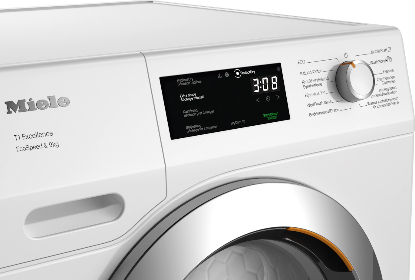 MIELE CHROME EDITION Droogkast 9 kg - TEH795WP