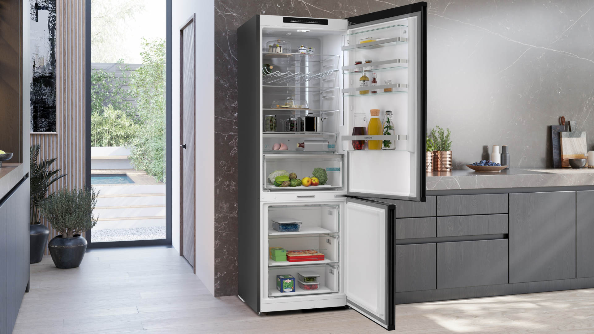 SIEMENS iQ500 Vrijstaande koel-vriescombinatie 440 l met 0°c-zone - KG49N4XAF