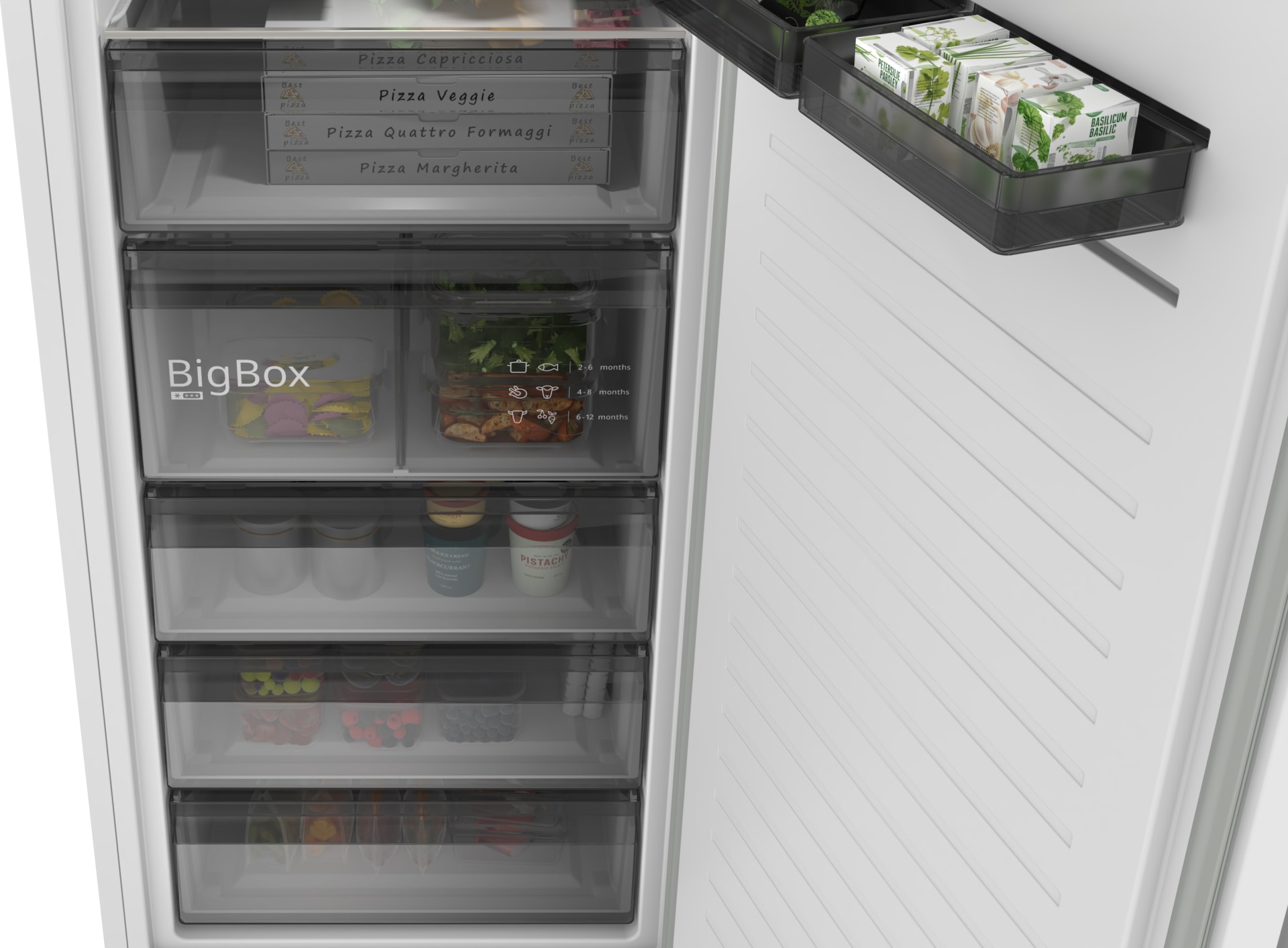 SIEMENS iQ300 Vrijstaande vriezer wit 395 l - GS51NEWCM