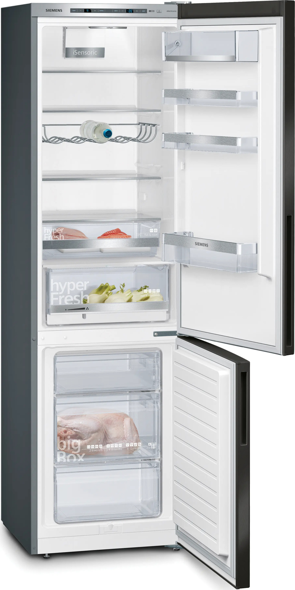 SIEMENS IQ500 vrijstaande koel-/vriescombinatie - 201cm - KG39E8XBA