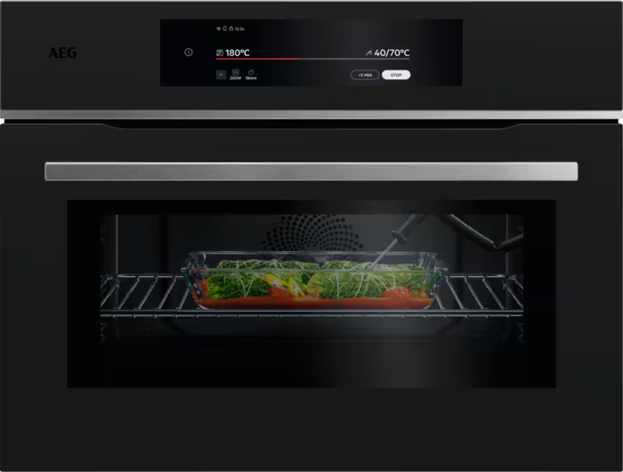 AEG 9000 multifunctionele oven met microgolfoven - 45cm - TKK8N821T