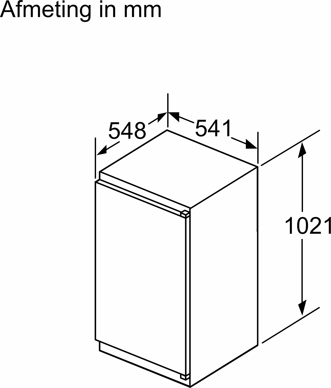 BOSCH SERIE 2 koelkast met vriesvak - 102cm - KIL32NSE0