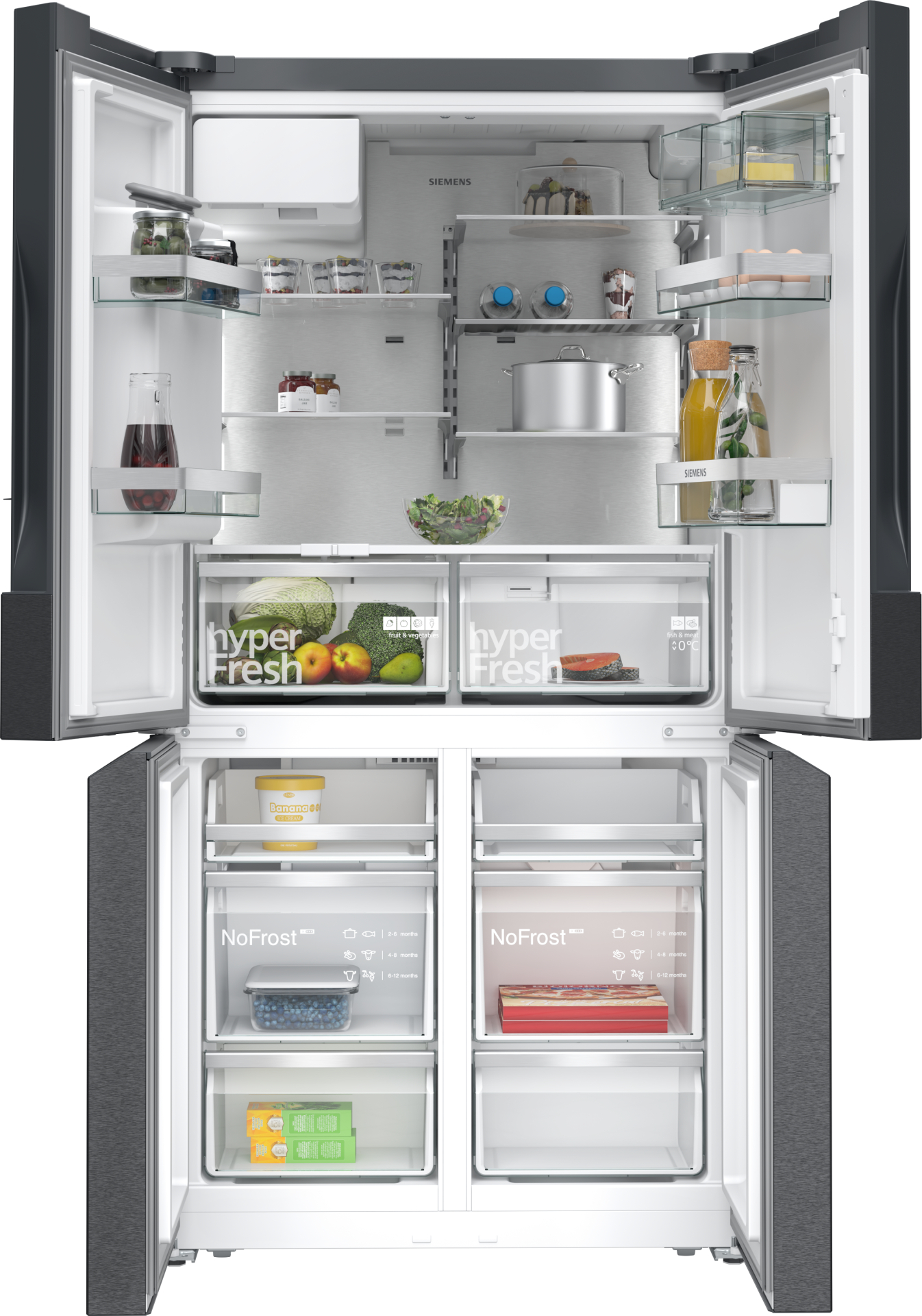 SIEMENS IQ500 side-by-side - 183cm - KF96DAXEA