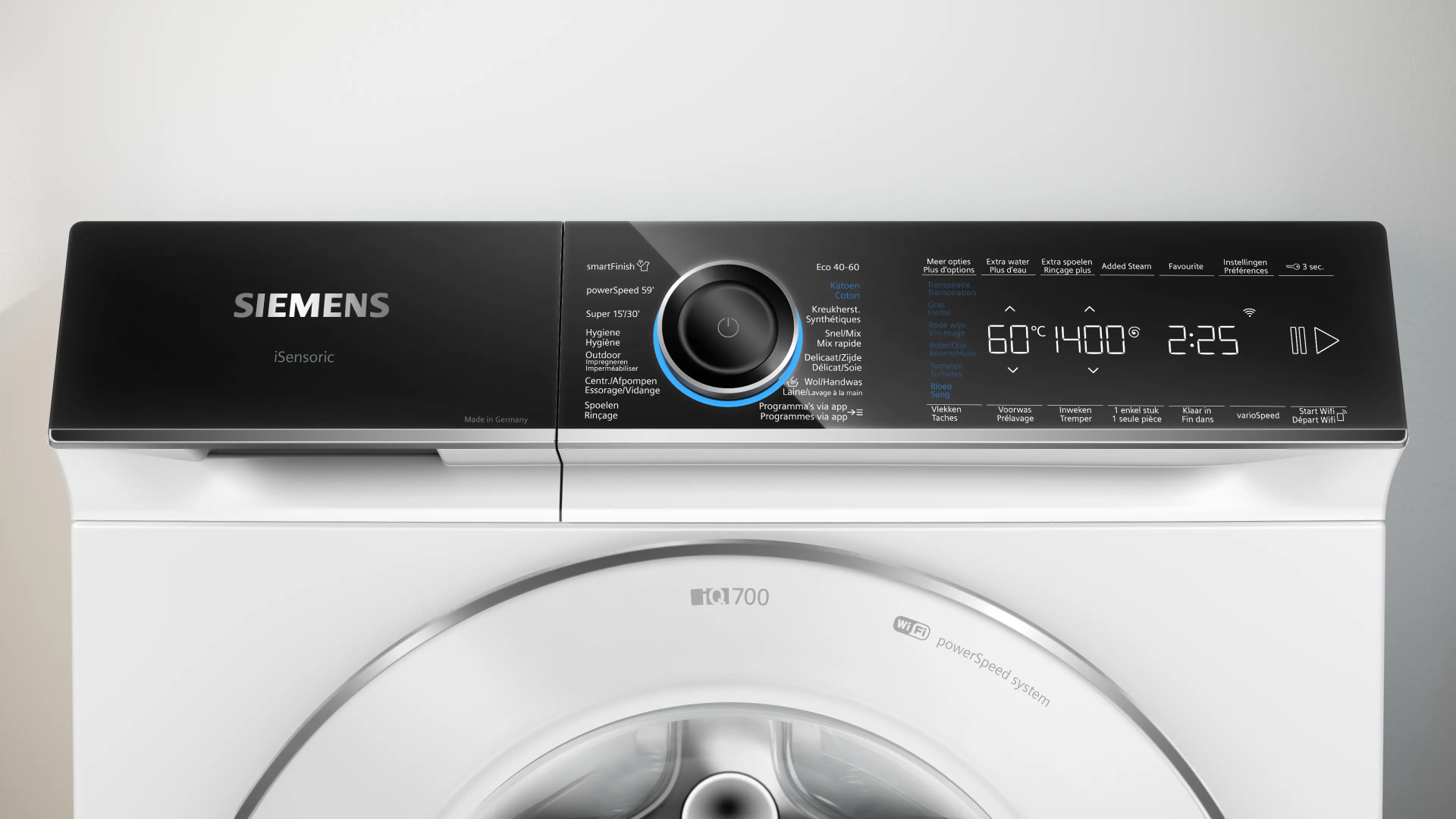 SIEMENS IQ700 Wasmachine 9 kg met stoom - WG44B20SFG
