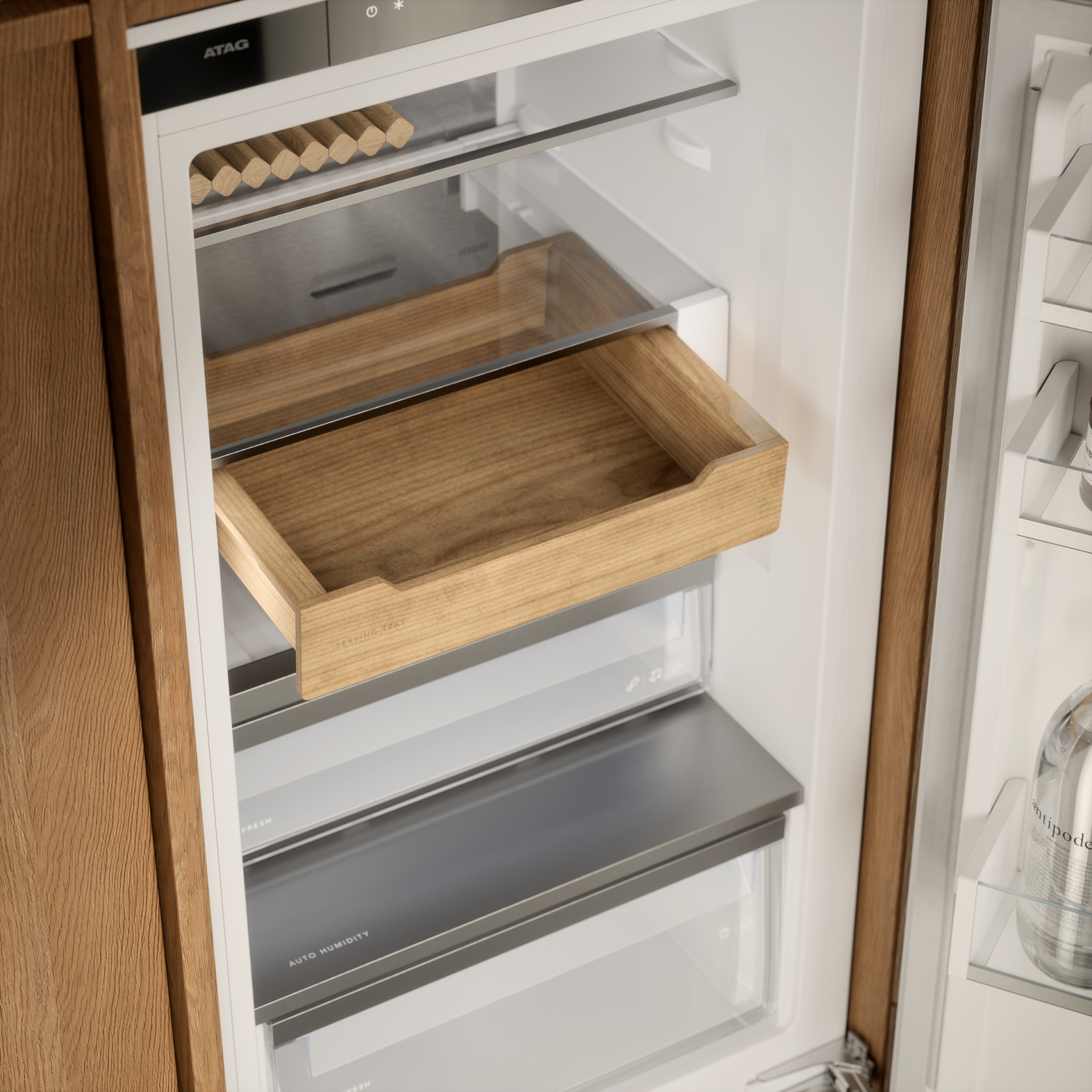ATAG Inbouw koel-vriescombinatie 371 l met 0°c-zone - KSC9194NDXL