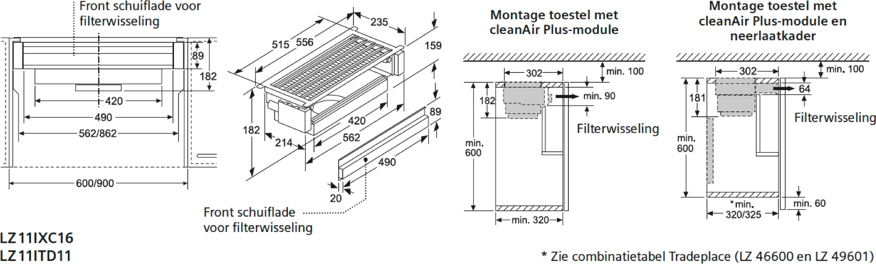 SIEMENS koolstoffilter - regenereerbaar - LZ11ITD11