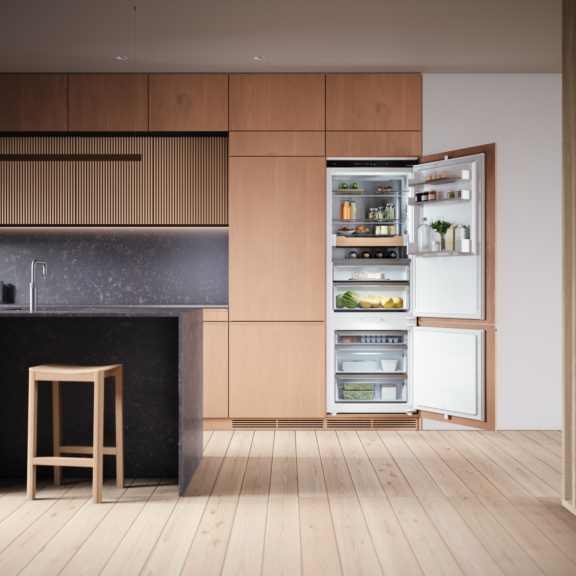 ATAG Inbouw koel-vriescombinatie 371 l met 0°c-zone - KSC9194NDXL