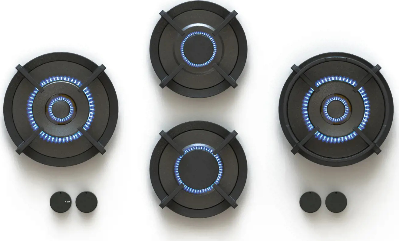 NOVY gaskookplaat - domino - 56010