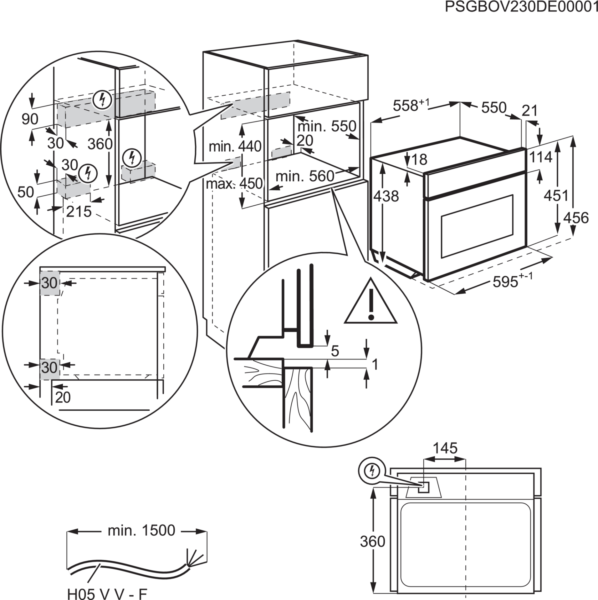 AEG 7000 Inbouw microgolfoven met grill - CM7310B