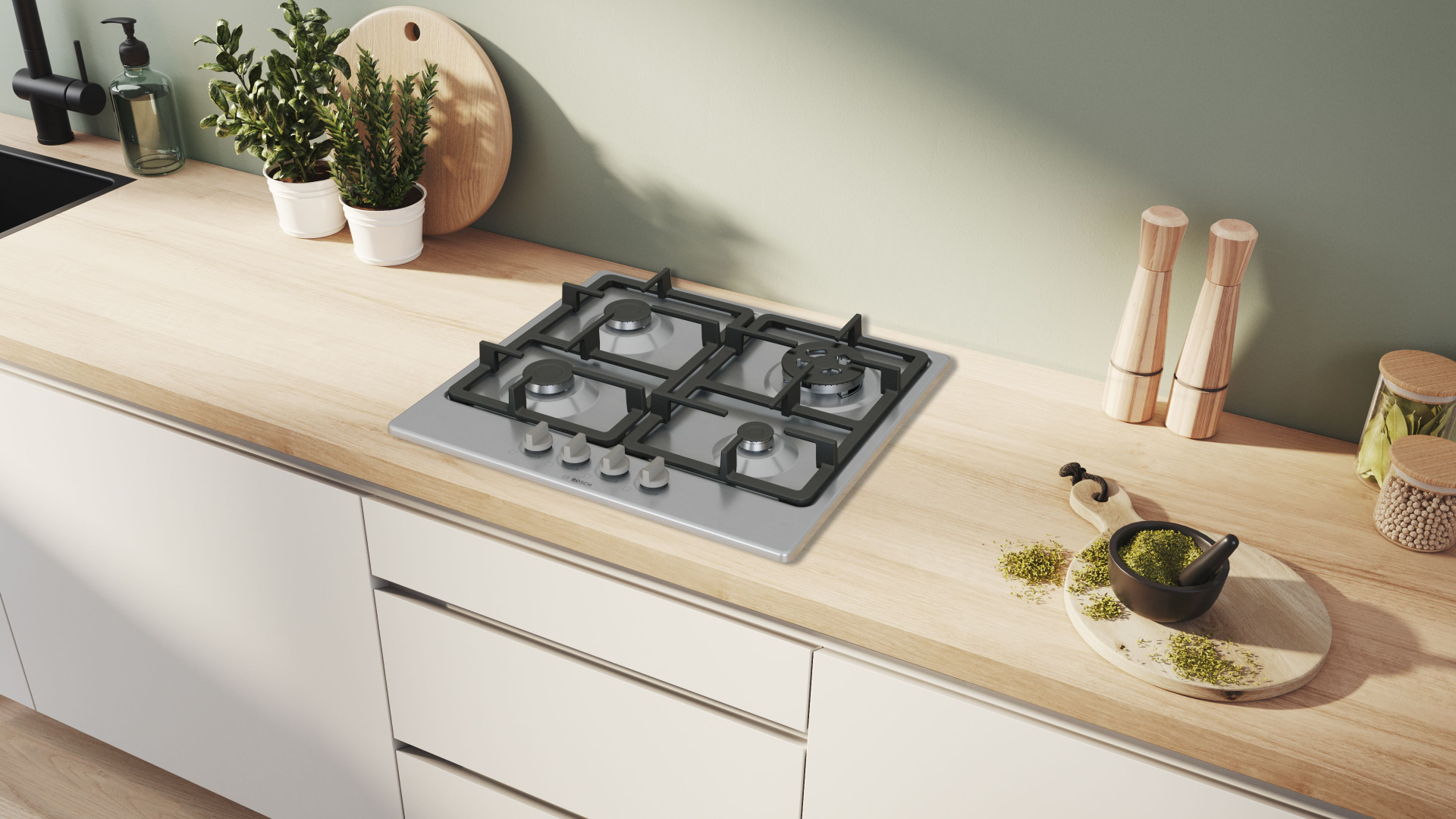 BOSCH SERIE 4 gaskookplaat - 60cm - PGH6B5K90