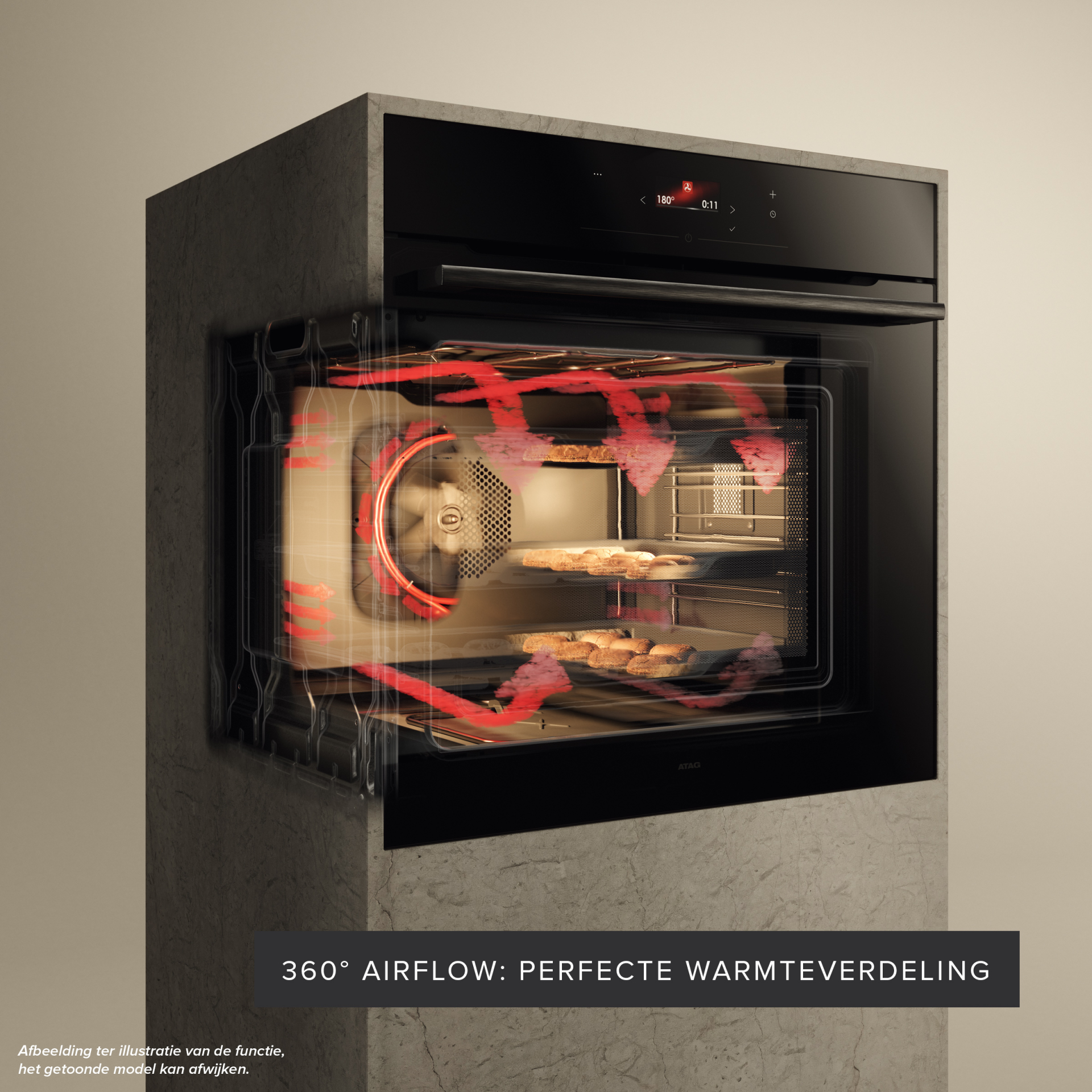 ATAG multifunctionele oven met stoom - 45cm - CS6471C