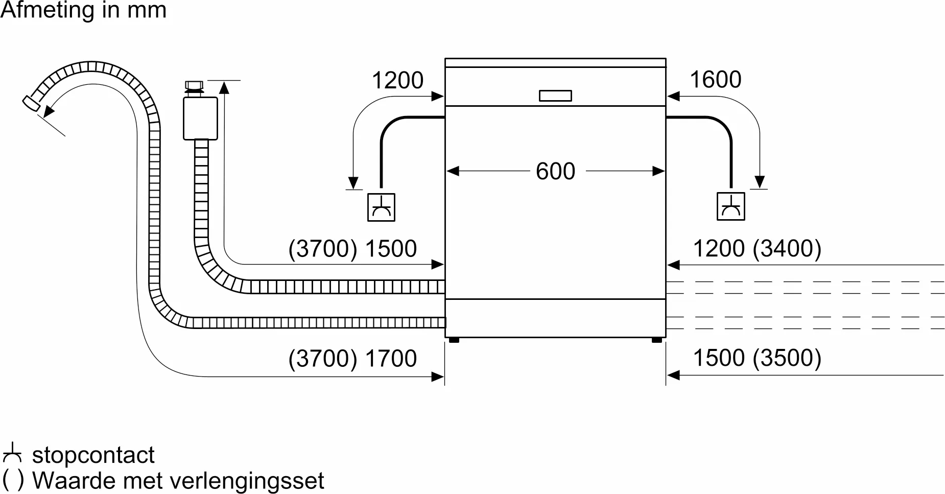 SIEMENS IQ700 vrijstaande vaatwasser - SN27TI02CE