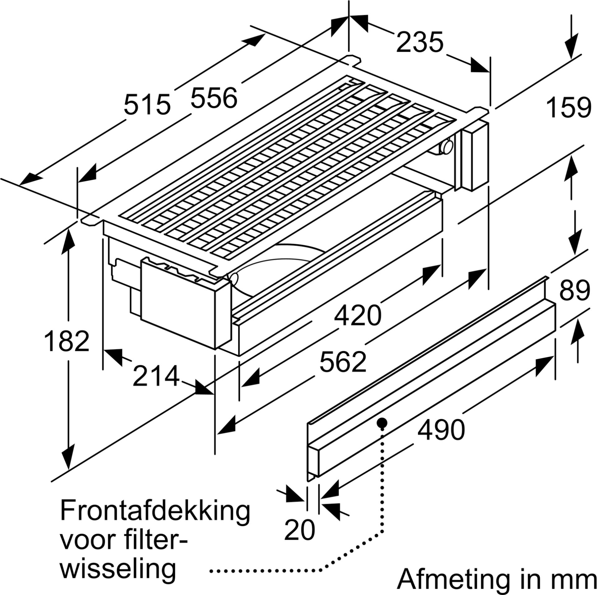 SIEMENS koolstoffilter - regenereerbaar - LZ11ITD11