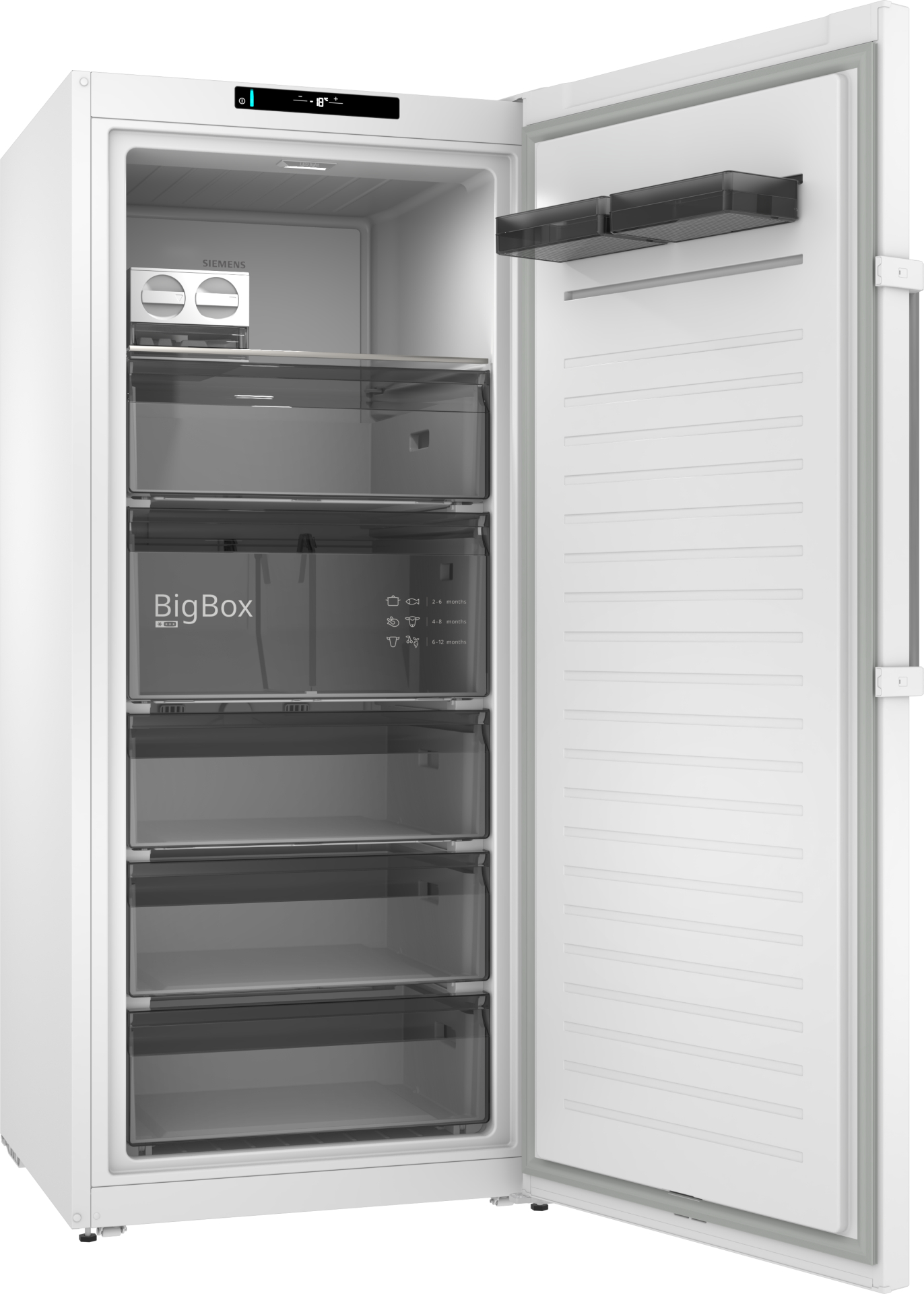 SIEMENS iQ300 Vrijstaande vriezer wit 395 l - GS51NEWCM