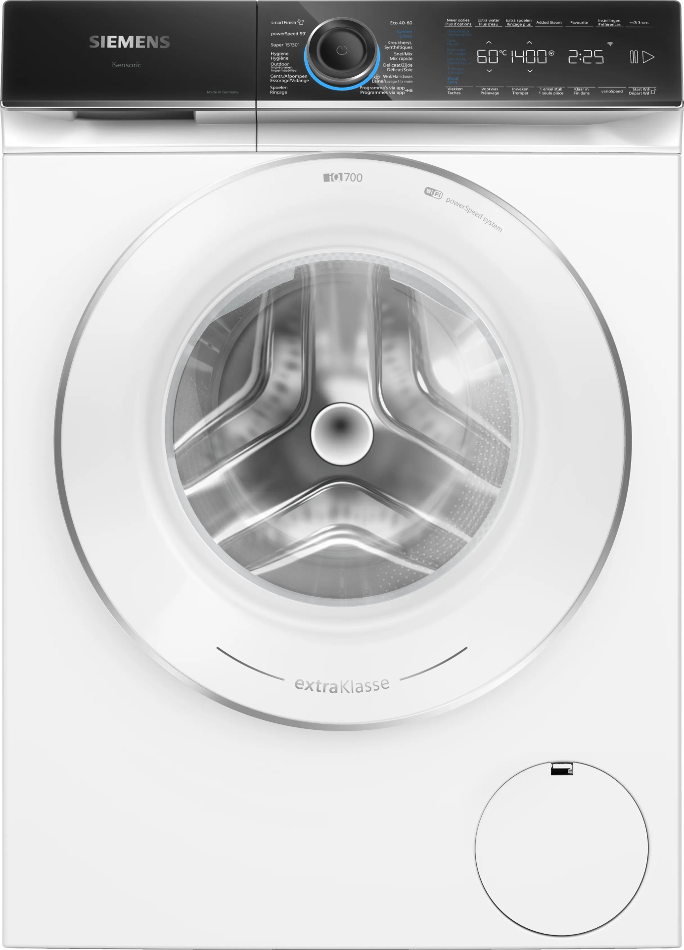 SIEMENS IQ700 Wasmachine 9 kg met stoom - WG44B20SFG