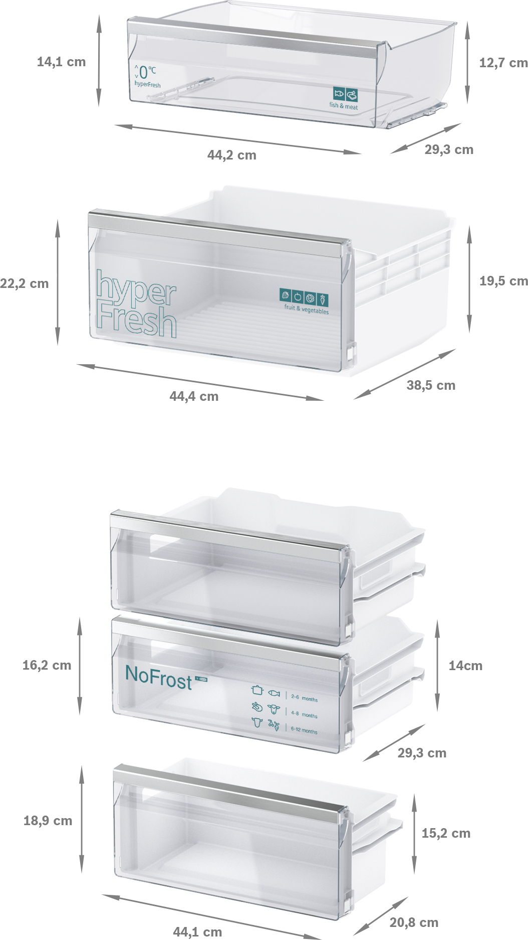 SIEMENS IQ500 koel-/vriescombinatie - 177cm - KI86NEDD0
