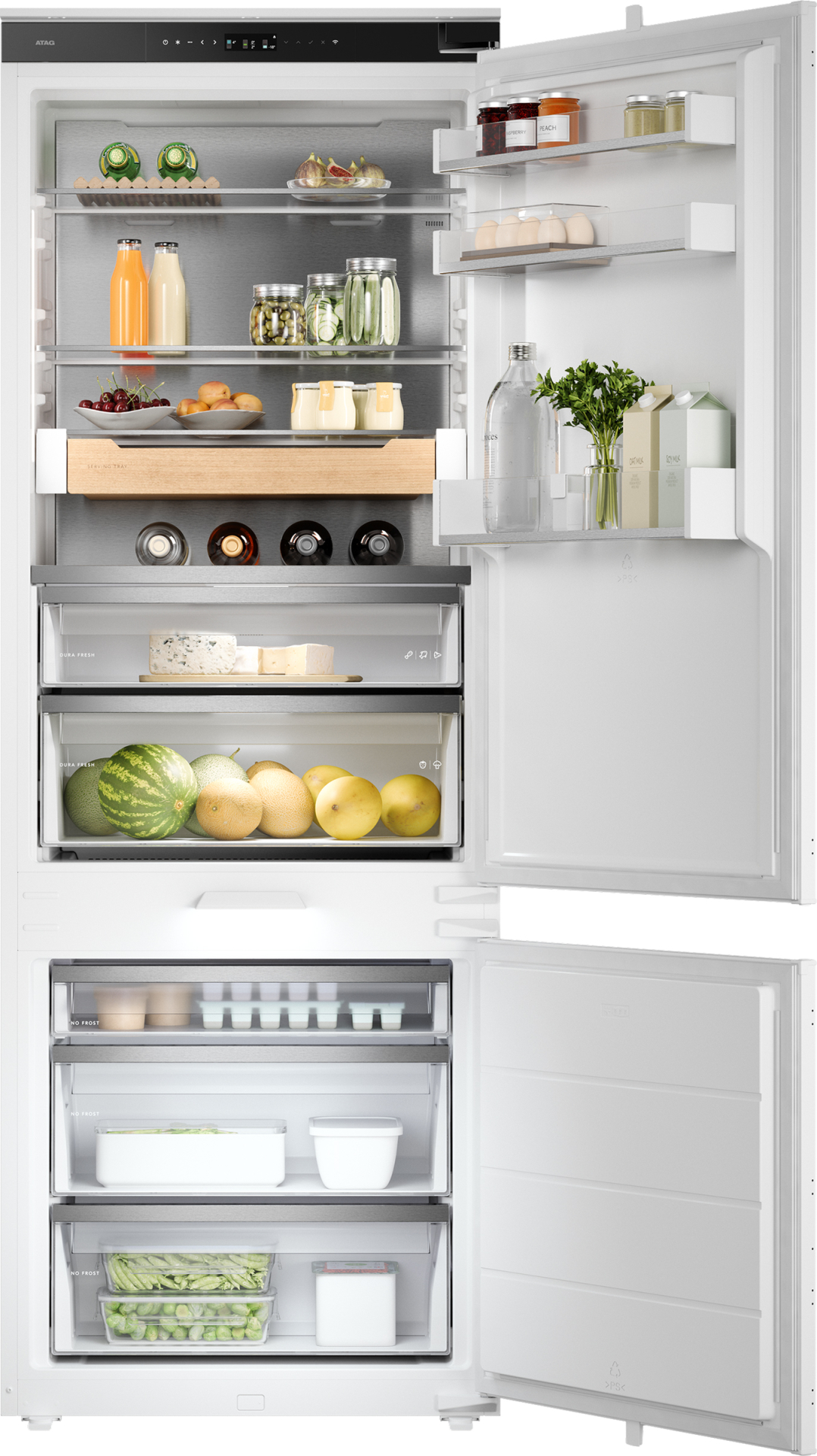ATAG Inbouw koel-vriescombinatie 371 l met 0°c-zone - KSC9194NDXL