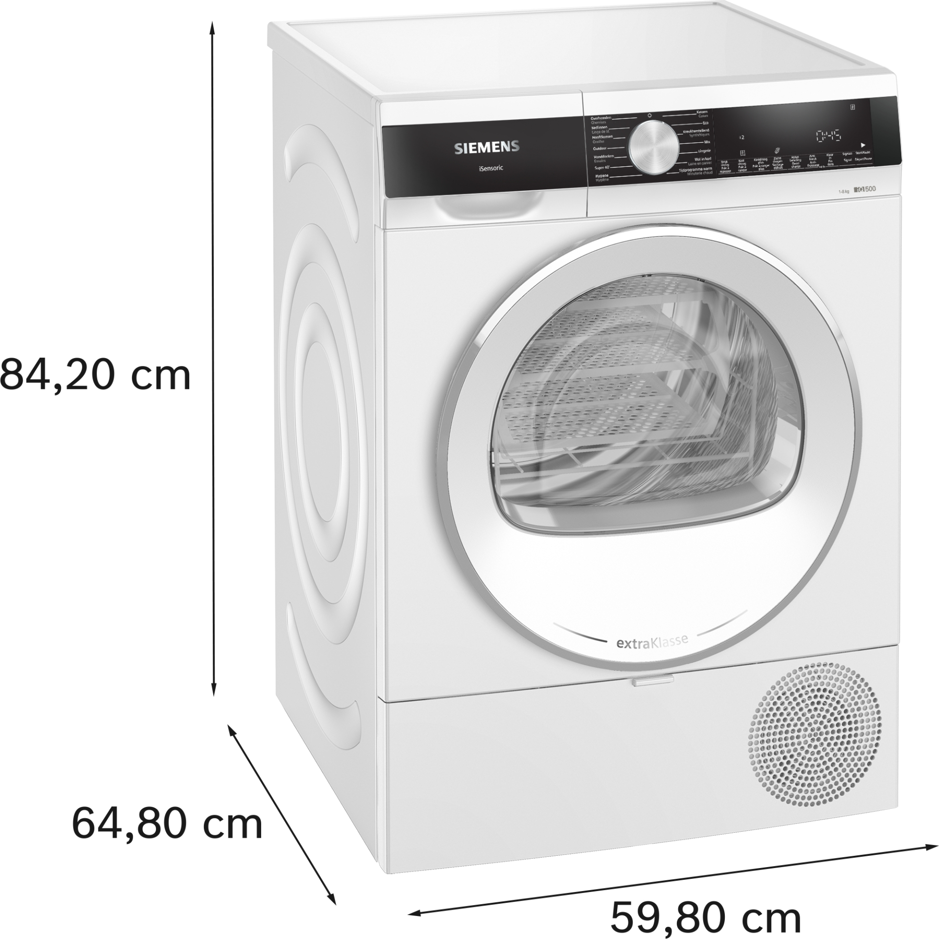 SIEMENS iQ500 Droogkast 8 kg - WQ33G2DSFG