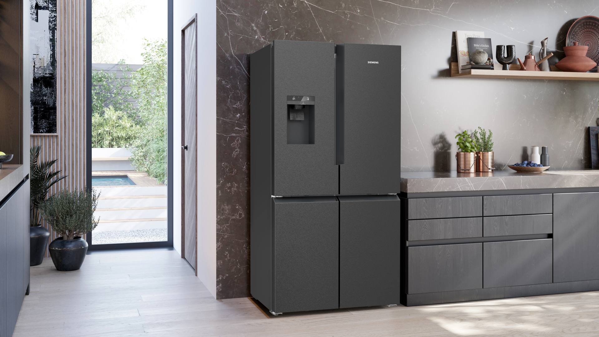 SIEMENS IQ500 side-by-side - 183cm - KF96DAXEA