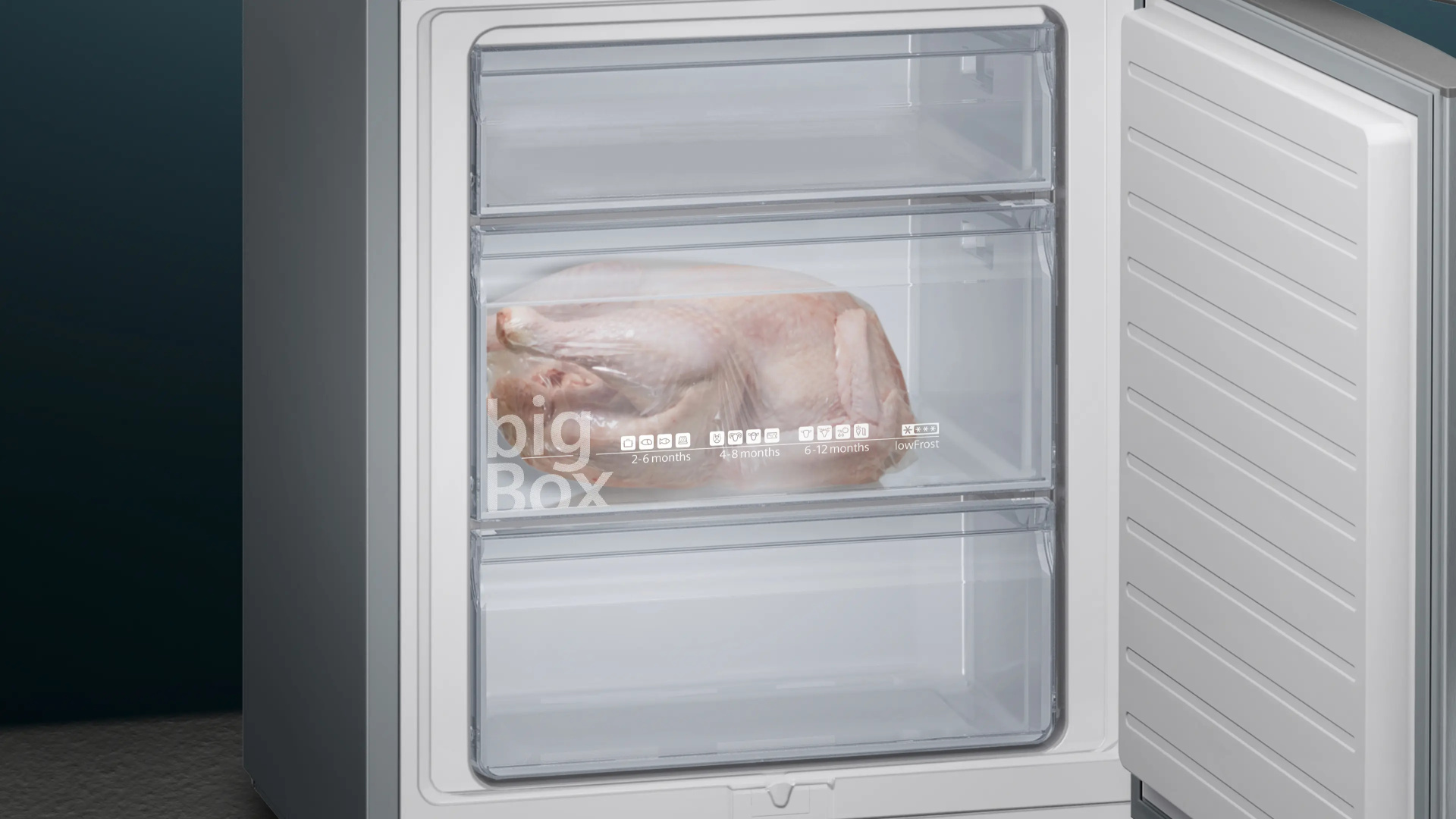 SIEMENS IQ500 vrijstaande koel-/vriescombinatie - 201cm - KG49EAICA