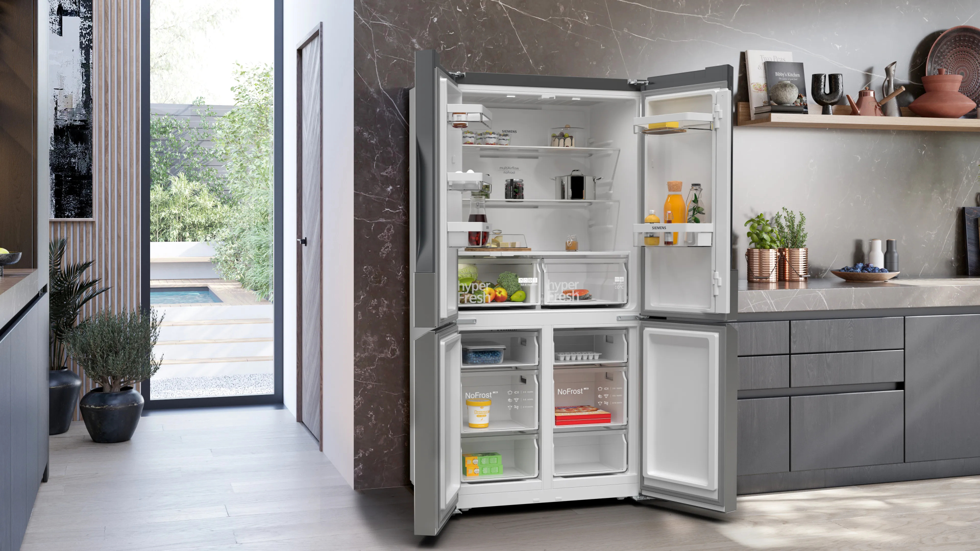 SIEMENS IQ300 side-by-side - 183cm - KF96NVPEA